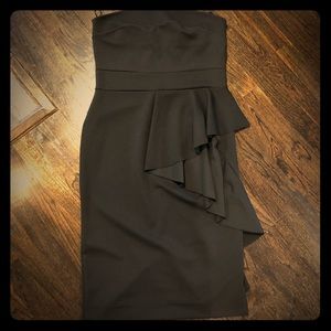 Size 14 black strapless cocktail dress